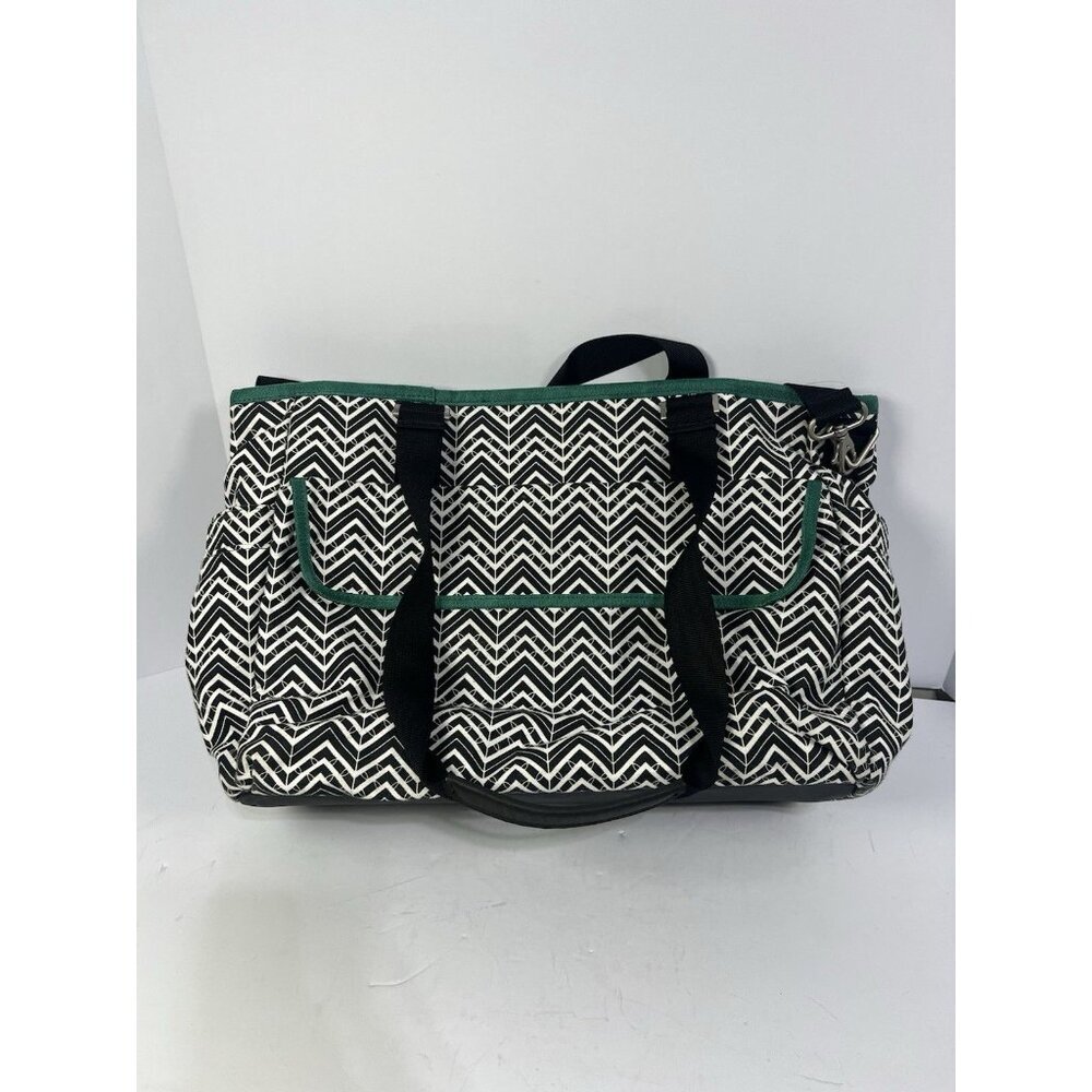Timbuk2 patterned travel tote bag Diaper Bag Chevron Green Black - Picture 3 of 10